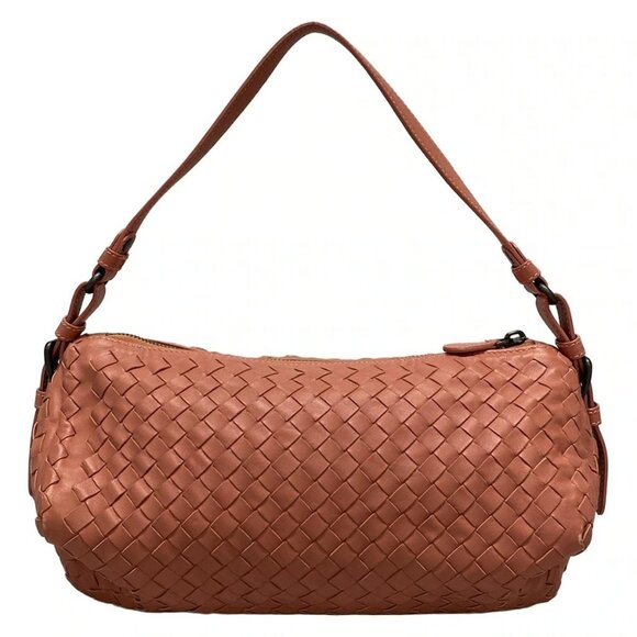 Auth BOTTEGA VENETA Intrecciato - Pink Leather B********* Shoulder Bag - Picture 1 of 16